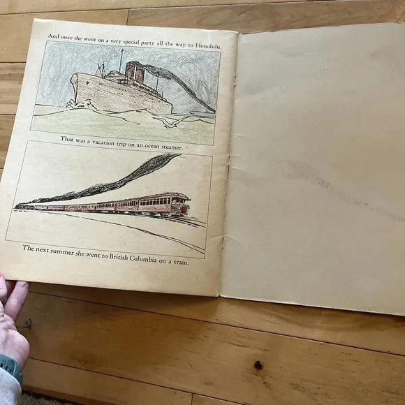 1937 Shirley Temple  MY BOOK TO COLOR coloring book #1768 Authorized Edition - Picture 6 of 7